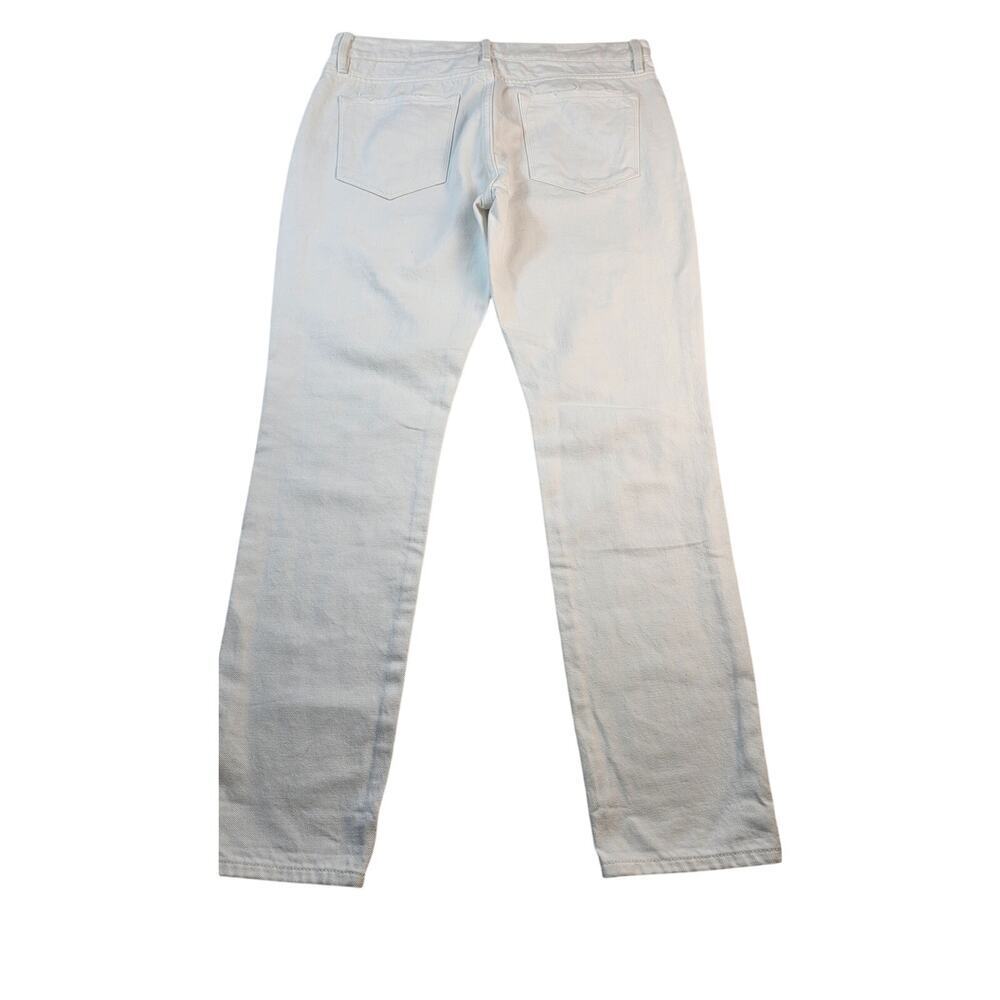 FRAME Le Garcon Jeans Rumpled Blanc distressed boyfriend fit 27 grunge undyed